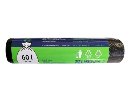 PrimeSource Worek na śmieci z taśmą 60 l 1x15 szt.