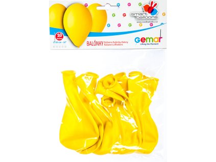 GEMAR Żółte baloniki 26 cm 10 szt.