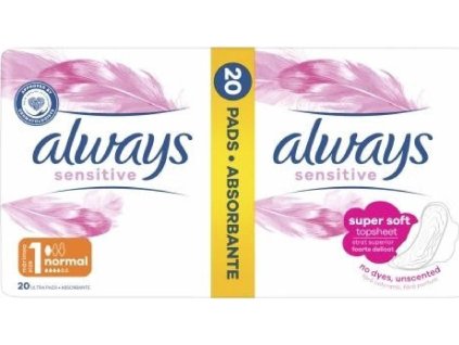 Always Ultra Normal Sensitive Podpaski 20 szt.