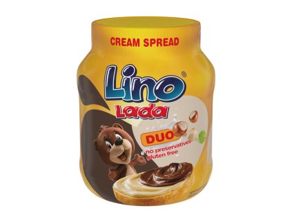 Lino Lada Duo Krem mleczno-kakaowy z orzechami laskowymi 350g