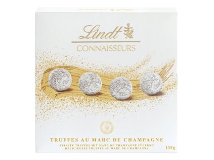 Lindt CONNAISSEURS Marc de Champagne Pralinki szampańskie 135g Data ważności 28.02.2025