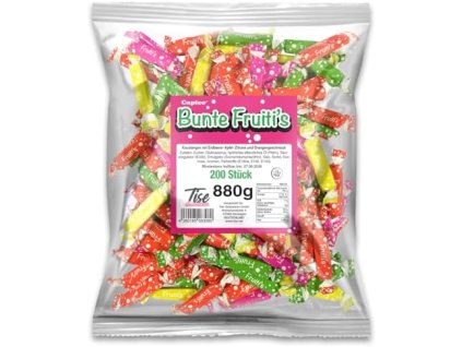 Capico Bunte Fruitis Cukierki karmelki owocowe 900g