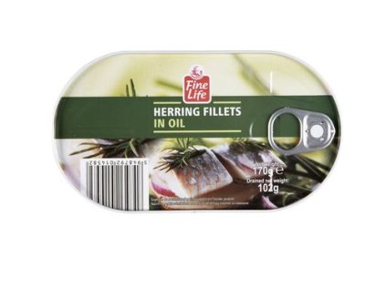 Fine Life Filety śledziowe w oleju roślinnym 170g