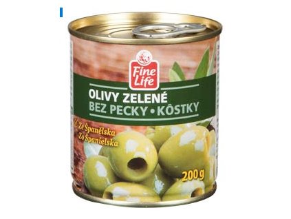 Fine Life Oliwki zielone bez pestek 200g