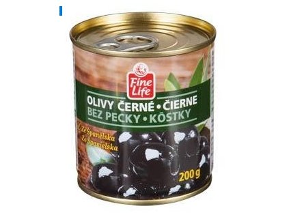 Fine Life Oliwki czarne bez pestek 200g