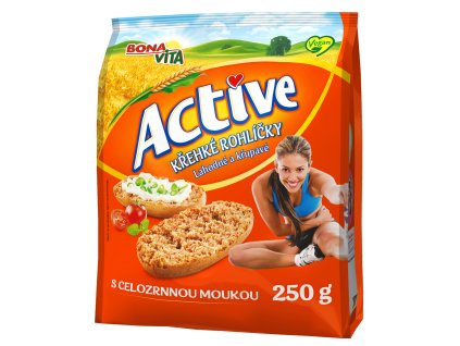 Active kruche pełnoziarniste bułki 250 g