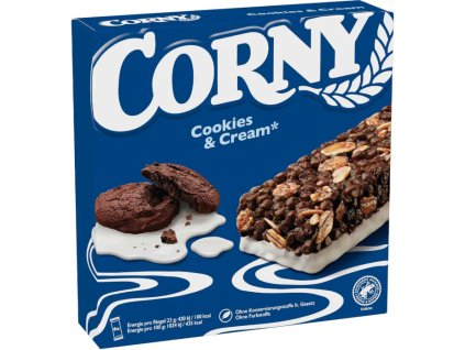 Corny Cookies & Cream Musli batonik śmietankowy z ciasteczkami 138g