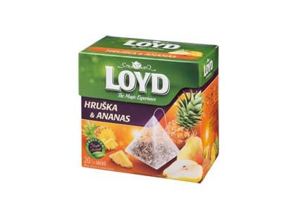 LOYD Herbata owocowa o smaku ananasa i gruszki 20 x 2 g