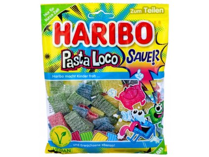 Haribo Pasta Loco Vegan kwaśne żelki owocowe 160 g