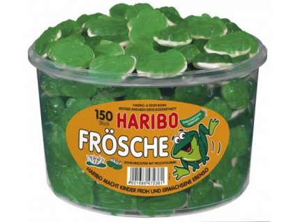 HARIBO Frosche Żelki pianki owocowe żabki 150 sztuk w pudełku