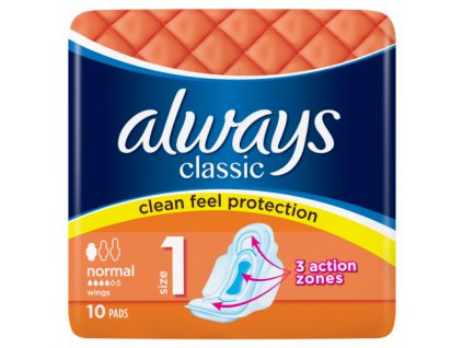 Always Classic Normal Podpaski higieniczne 1x10 szt.