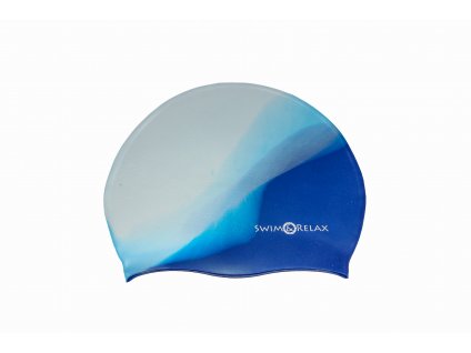 Plavecká čepice Multicolor - tmavě a světle modrá
