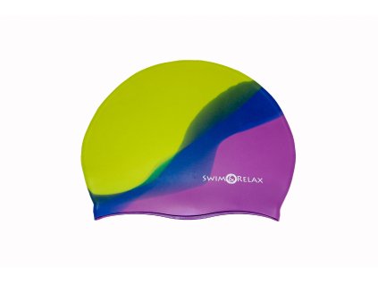 Plavecká čepice Multicolor - zelená, tmavě modrá, fialová