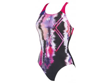 003493 590 W INFINITE STRIPE SWIM PRO BACK ONE PIECE 001 FL S