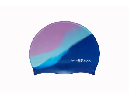 Plavecká čepice Multicolor - fialová, modrá