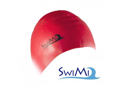 Plavecká čepice SwiMi Solid Color - červená