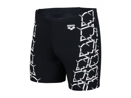 Arena Men's Swim Mid Jammer Graphic Black plavky