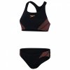 speedo womens placement raceback brief 2pc bikini