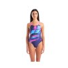 Arena Womens Bloom Swimsuit plavky dámské vcelku fialové