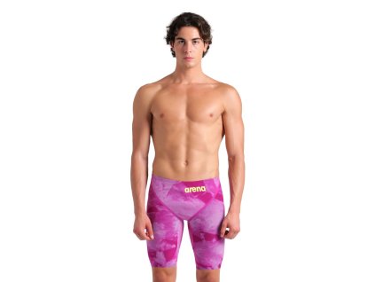 ZÁVODNÍ PLAVKY ARENA POWERSKIN CARBON GLIDE JAMMER TIE-DYE RŮŽOVÁ