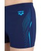 ARENA PERFORMANCE BOYS' GRAPHIC SWIM SHORTS NAVY
