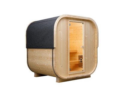 Finská venkovní sauna Hanscraft QUADRA 180 SEVERSKÝ SMRK