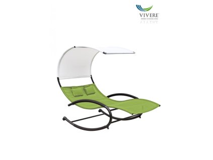 Vivere - Double Chaise Rocker # Green Apple