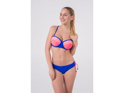 Surf Side Underwire Bandeau / Criss Cross Tie Side (Velikost XL, Díl Spodní)