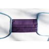 Látková rouška skládaná - jednobarevná fialová