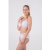 Solid White Underwire Padded Push-up / Retro High Waisted (Velikost XL, Díl Vrchní)