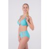 Solid Sky Underwire Padded Push-up / Retro High Waisted