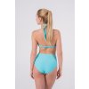 Solid Sky Underwire Padded Push-up / Retro High Waisted