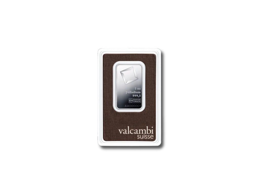 Valcambi palladiový slitek 1 oz