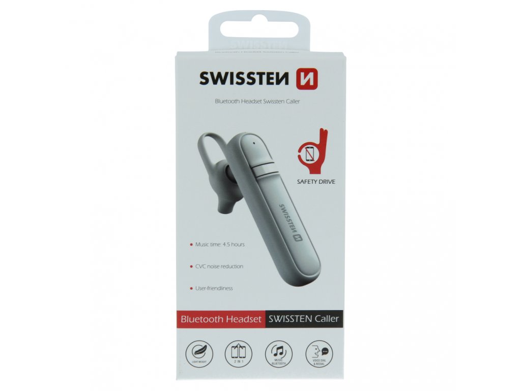 Oreillette Bluetooth + Support de Charge magnétique - Swissten