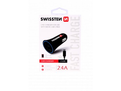 Pohodlné nabíjení dvou zařízení najednou díky autonabíječce SWISSTEN