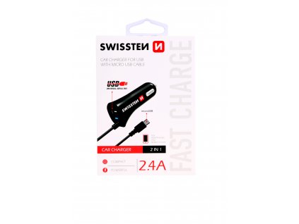 SWISSTEN CL AUTONABÍJEČKA MICRO USB A USB 2,4A POWER
