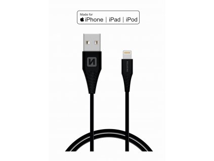 SWISSTEN datový kabel USB-A / Lightning, certifikace MFi, délka 1,2 m