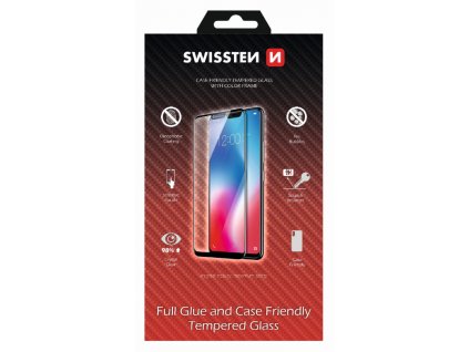 SWISSTEN sklo FULL GLUE case friendly iPhone 11
