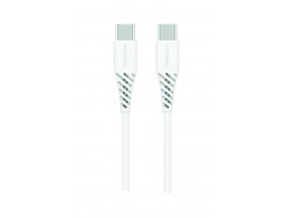 SWISSTEN TPU datový kabel USB-C / USB-C, PD, 5 A (100 W) 1,5 m, bílý