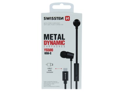SWISSTEN sluchátka Earbuds DYNAMIC USB-C YS500