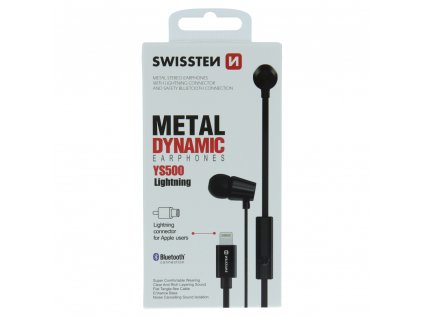 SWISSTEN sluchátka Earbuds DYNAMIC Lightning YS500