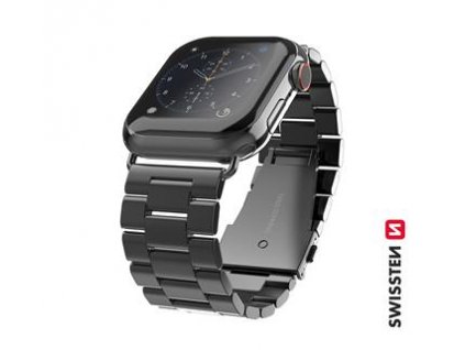 SWISSTEN řemínek pro Apple Watch kovový 42-44 mm