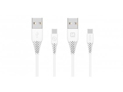 SWISSTEN  datový kabel USB / USB-C 3.1,  délka 1,5m, (7mm)