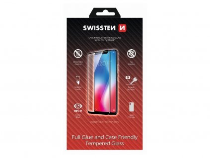 SWISSTEN FULL GLUE 3D sklo na iPhone