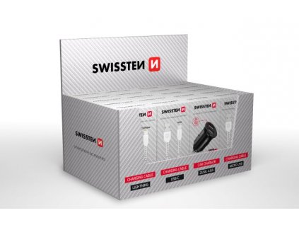 SWISSTEN set samoprodavač (5x kabel, 5x lightning, 5x CL USB 4,8A)