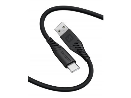 SWISSTEN Datový kabel SOFT SILICONE USB-C / USB-C 1,5 m, 60W, černý