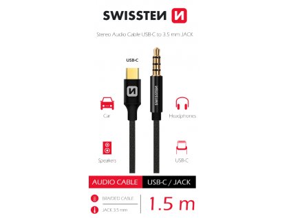 Audio adaptér textilní USB C : JACK