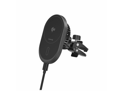SWISSTEN Magnetický držák do ventilace auta MagRide s bezdrátovým nabíjením Qi2 15W (kompatibilní s MagSafe