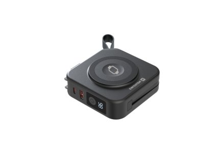 SWISSTEN Powerbanka All-in-one Pro s vyměnitelnými vidlicemi (USA, EU, UK) 10000 mAh 20 W, černá