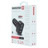 SWISSTEN autonabíječka 3xUSB, 5,2 A